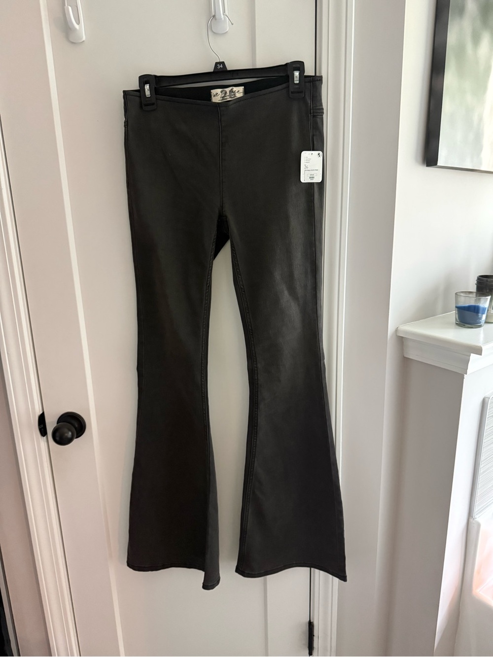 Free People Dark Gray Flare Jeans